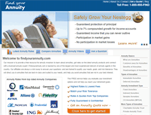 Tablet Screenshot of findyourannuity.com